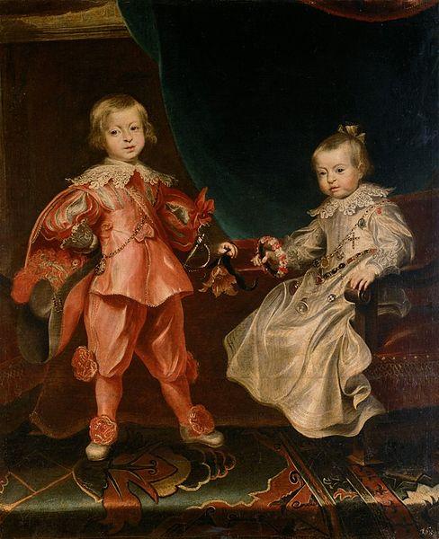 Frans Luycx Portrait of Ferdinand IV with his sister Maria Anna Germany oil painting art